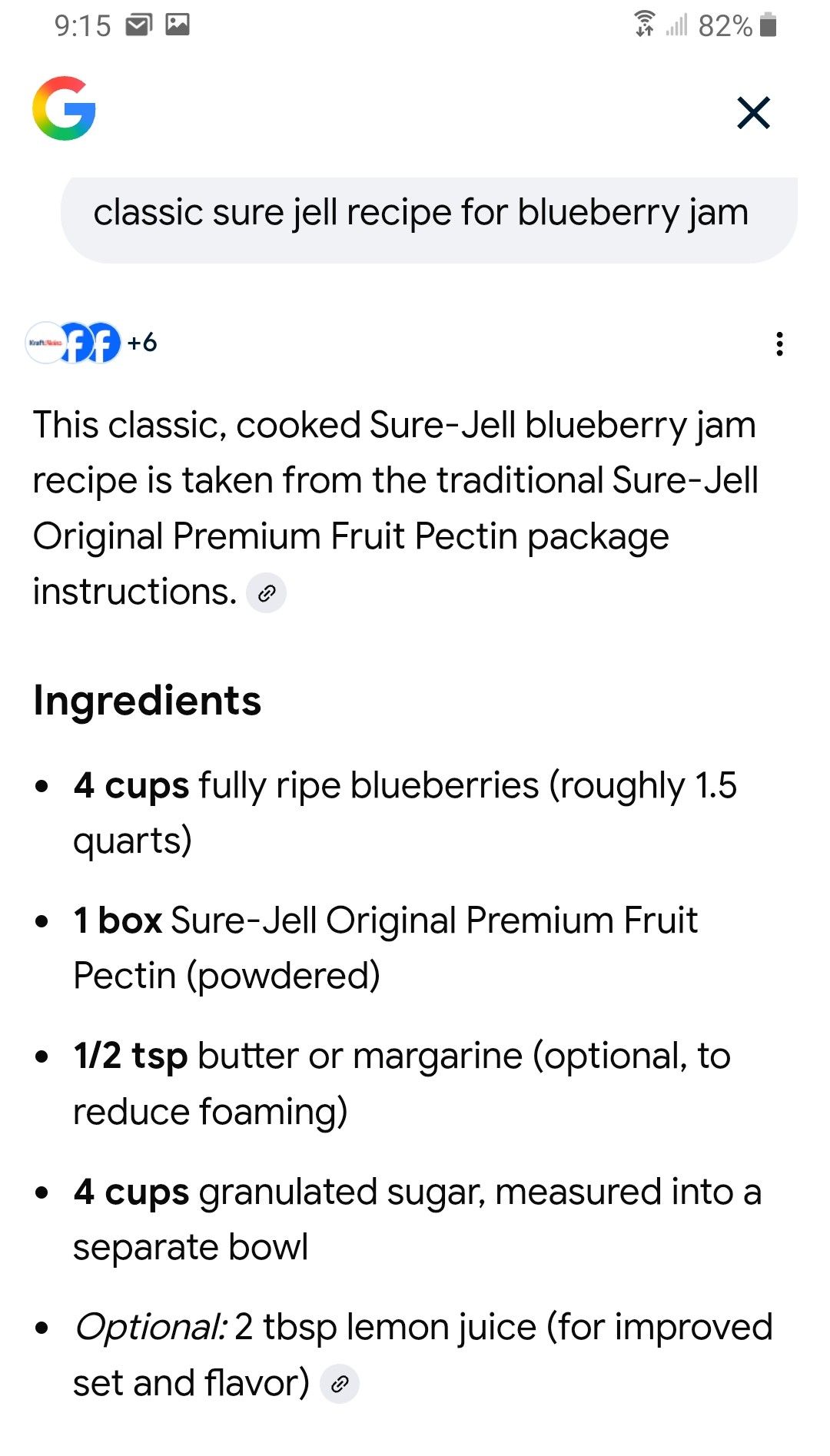 Classic Surejell Blueberry Jam Classic Surejell Blueberry Jam