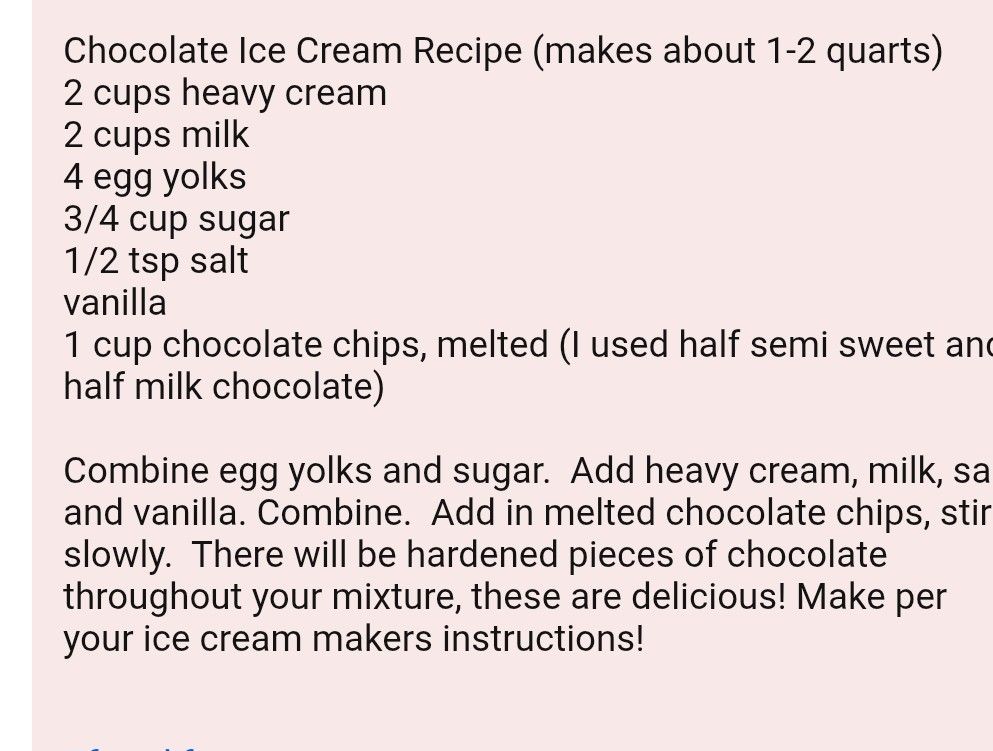 Chocolate Ice Cream Chocolate Ice Cream